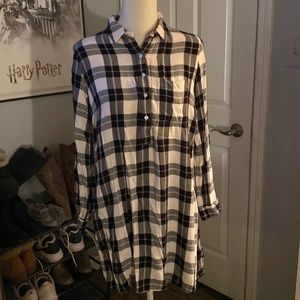 Black, Grey, and White Flannel